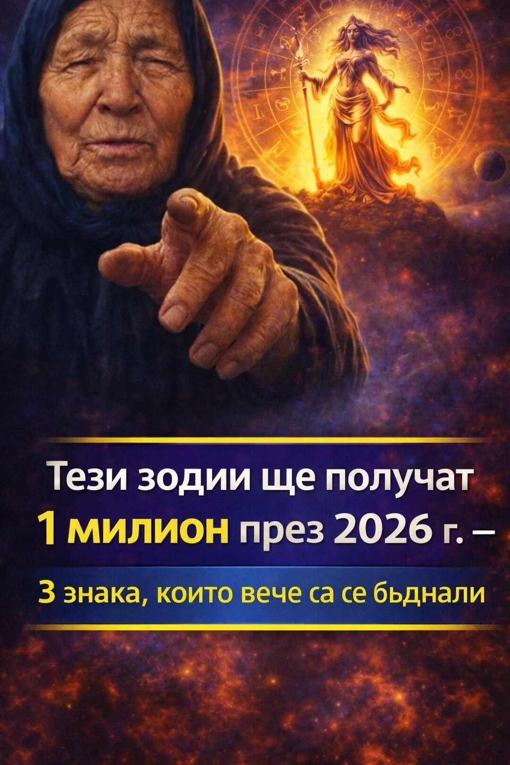 Баба Ванга го е предсказала! Тези зодиакални знаци ще получат 1 милион евро през 2026 година — 3 от предсказанията вече са се сбъднали. 😱🤯 Вижте кои са 👇